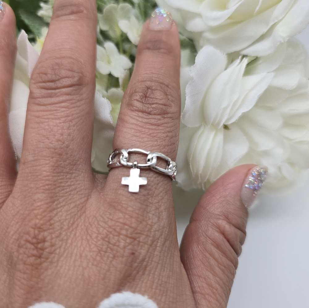 🥰 CHARMING CROSS RING - Picture 5 of 7
